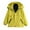 Yellow, variant on Girls 2 Piece Windbreker Jackets Set Lightweight Windproof Coats+fleece Mock Neck Jackets Set Kids Winter Outwear