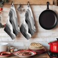 thumbnail image 6 of Grey Ombre Kitchen Towels Set of 4, Modern Geometric Moire Abstract Art Absorbent Dish Towels for Kitchen, Microfiber Hand Towel, Quick Drying Tea Towel for Cleaning Decorative Dishcloths, 6 of 7
