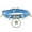 Light Blue, variant on Punk Gothic Leather Rivet Collar Necklet Locking Neck Chain Collarbone Necklace-Black