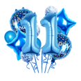 thumbnail image 1 of Set de globos de Chaungfu para fiesta de undécimo cumpleaños, 11 unidades, tema azul, 1 of 7