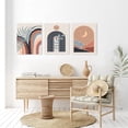 thumbnail image 3 of Boho Wall Art Set of 3, Mid-Century Modern Wall Art, Bathroom, Office (12"x16"), 3 of 6