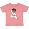 thumbnail image 3 of Inktastic African American Boy, Black Belt, Karate Pose Boys Baby T-Shirt, 3 of 5