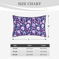 thumbnail image 4 of Sikiie mushroom rainbow Skull cartoon Print Plush Pillow Cover, Wrinkle-proof and Stain-resistant Pillow Protector without Pillow Core, Home Decoration-20"x30", 4 of 6