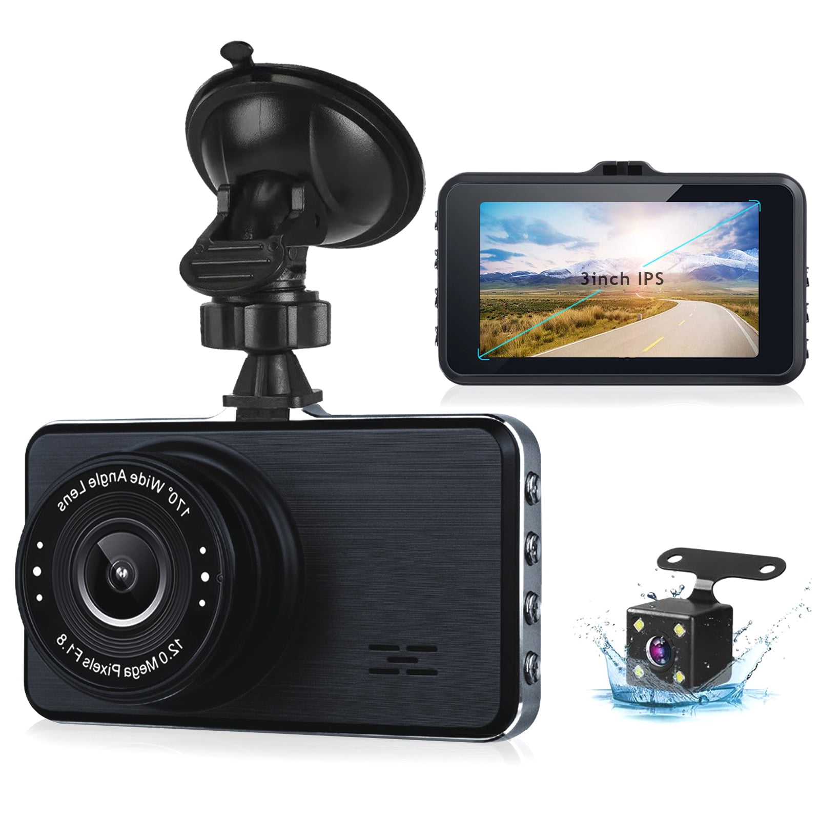 Aewlyli Dash Cam,1080P onDashboard Camera Video Recorder Dashcam for