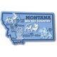 thumbnail image 1 of Imán estatal gigante de Montana de Classic Magnets, recuerdos coleccionables de 3,9 x 2,4 pulgadas, fabricados en los Estados Unidos, 1 of 1