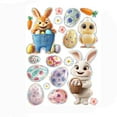 thumbnail image 2 of Pegatinas de pared, pegatinas de Pascua para ventanas, pegatinas para puertas, decoraciones de Pascua, pegatinas de conejo con huevos, calcomanías para Pascua, pegatinas de Pascua para ventanas, decor, 2 of 6