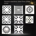 thumbnail image 3 of Durable Bathroom Hardware Parts no rust Floor drain pad Stainless steel Shower Drain Hole Filter Floor Drain Cover Sink Strainer Hair Catcher Stopper C-9.4CM, 3 of 8