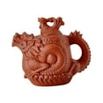 thumbnail image 3 of Tetera de arcilla morada para la ceremonia del té, juego de té de kung fu para el hogar y el restaurante. rojo, 3 of 9
