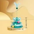 thumbnail image 2 of Pet Toy Cat Toy With Feather Bell Cat Turntable Ball Toy Kitten Teasing Cat Interactive Toy, 2 of 4