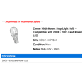 thumbnail image 2 of Center High Mount Stop Light Bulb - Compatible with 2008 - 2015 Land Rover LR2 2009 2010 2011 2012 2013 2014, 2 of 2