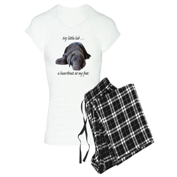 CafePress - Chocolate Lab Heartbeat - Women's Light Pajamas