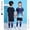 Patriotic Outfit July 4th Boys Summer Outfits-Blue, variant on Toddler Kids Sportswear Set Soccer Basketball Ping Pong Team Training Uniform Short Sleeve Sporty Clothing Suit