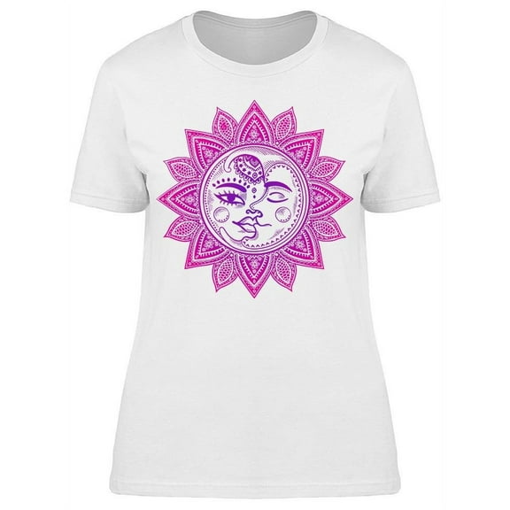 Sun Moon And Stars Arts  T-Shirt Women -Image by Shutterstock, Female XX-Large
