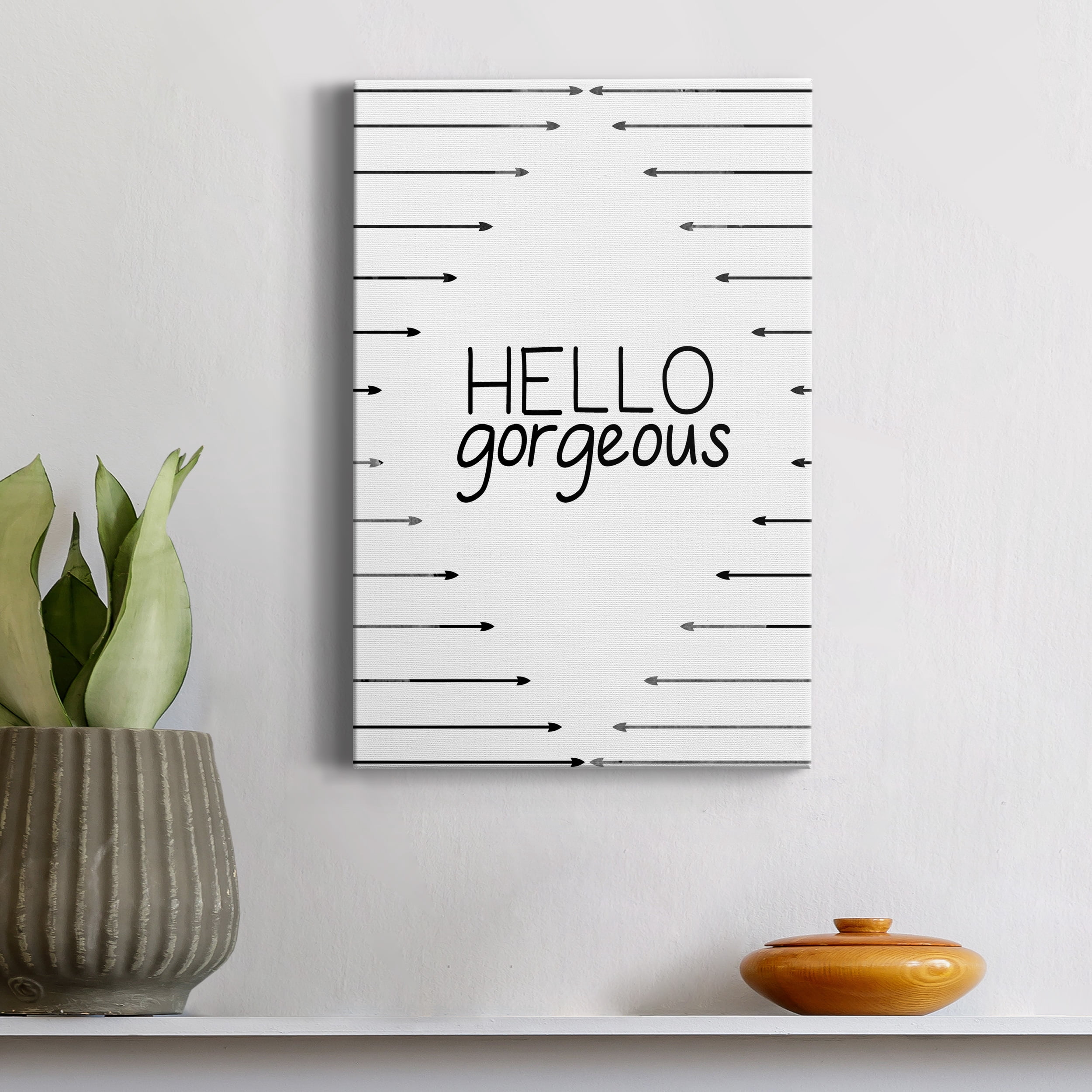Hello Gorgeous Premium Gallery Wrapped Canvas - Ready to Hang - 8 x 12