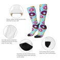 thumbnail image 6 of Bingfone Compression Socks For Women And Men Long Socks For Running Athletic Cycling Nurse-Donuts, 6 of 9