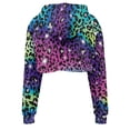 thumbnail image 3 of Suhoaziia Colorful Leopard Print Hoodies for Women Pullover Preppy Lightweight Activewear Size M Soft Long Sleeve Daily Wear Y2K Running Gym Outfit Outdoor Spring Tracksuit, 3 of 6