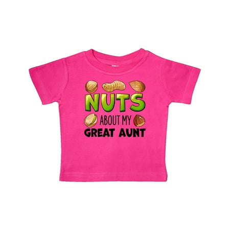 

Inktastic Nuts About My Great Aunt Peanut Almond Pistachio Gift Baby Boy or Baby Girl T-Shirt