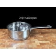 thumbnail image 3 of Concord Cookware Juego de utensilios de cocina de acero inoxidable de 7 piezas, incluye ollas y sartenes, 3 of 5