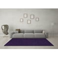 thumbnail image 3 of Ahgly Company Indoor Square Solid Purple Modern Area Rugs, 8' Square, 3 of 4