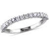 Miabella 1/2 Carat T.W. Diamond 14kt White Gold Semi-Eternity Anniversary Ring