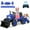 Blue, variant on 12V 2 in 1 Ride on Tractor Bulldozer Toys for Kids, Battery Powered Ride on Tractor with Remote Control, Trailer, Shovel Bucket, Digging Handle, Remote Control, Bright Headlight, Yellow