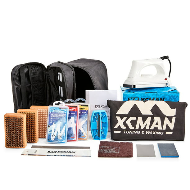 XCMAN Complete Ski Snowboard and Waxing Kit with Waxing Iron,Universal Wax,Edge Tuner,Brush,Wax Scraper,Ptex - Walmart.com