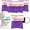 Purple, variant on Ever Ready First Aid CPR Mask for Pocket or Key Chain, AED Training, 5 Count - Yellow