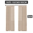 thumbnail image 2 of Cortinas de lino natural Dinheiro, cortinas semitransparentes con trabillas largas en la parte superior, elegantes y casuales, con textura de lino, para ventanas, paneles o cortinas, 2 of 6