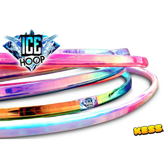 Kess Iridescent Ice Hula Hoop – Shimmering Fun for Kids & Adults, 1 Pack