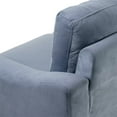 thumbnail image 7 of 3 Seater Sofa, 76.7" Modern Chenille Fabric Tufted Upholstered Accent Sofa with Curved Backrest and Removable Seat Cushion, Comfy Couch for Living Room Bedroom Office Small Space, Gray, 7 of 7