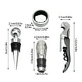thumbnail image 4 of Wine Corkscrew Set Bar Stainless Four Wine Corkscrew Set, 4 of 8