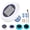 White Round, variant on Floyant Solar Pool Cleaner with Two Copper, Floating Water Cleaner for Fresh & Salt Water Pools & Spas