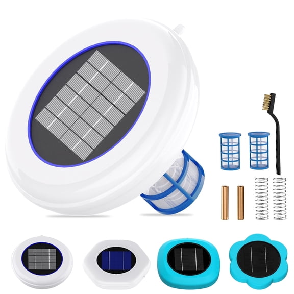 Floyant Solar Pool Cleaner with Two Copper, Floating Water Cleaner for Fresh & Salt Water Pools & Spas