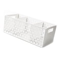 thumbnail image 3 of Bac à Compartiments Divisés pour Collations, Panier de Rangement en Plastique à 3 Compartiments Durable avec Poignée pour Cuisine, 3 of 8