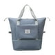 thumbnail image 2 of Bolsa de viaje plegable Soledad de lona impermeable Tela Oxford Azul, 2 of 7
