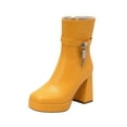 thumbnail image 2 of Tawop Ladies Boots High Heel Thick Sole Fall Boots, 2 of 4