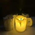 12 Pack Red Tea Light Candles,LED Tea lights,Flameless Votives