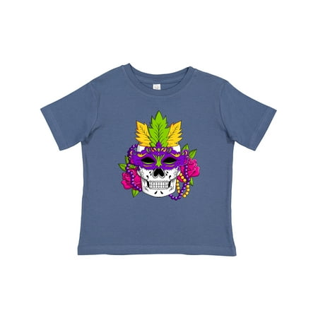 

Inktastic Mardi Gras Skull with Masquerade Mask Gift Baby Boy or Baby Girl T-Shirt