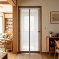 thumbnail image 1 of Puerta mosquitera magnética de alta resistencia con malla de fibra de vidrio – Cierre magnético de marco completo con autosellado, se cierra con un simple clic sin necesidad de usar las manos, mant, 1 of 6