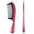 thumbnail image 3 of Onedor Handmade 100% Natural Wood Anti-Static Wood With Buffalo Horn Scent Natural Hair Detangler Wooden Comb (Violet Wood Buffalo Horn Fine Tooth with Thickening Handle), 3 of 5