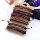 thumbnail image 5 of Pulsera de cuero trenzada de 6 piezas para hombres y mujeres, brazalete ajustable, 5 of 5