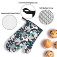 thumbnail image 3 of Salouo Cute Poodle Dog for Oven Mitts and Potholders BBQ Gloves-Oven Mitts and Pot Holders Non-Slip Cooking Gloves for Cooking Baking Grilling (4-Piece Set), 3 of 6