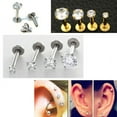 thumbnail image 6 of Opolski Men Women Rhinestone Cartilage Tragus Bar Helix Upper Ear Earring Stud Jewelry, 6 of 8