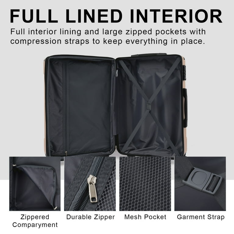 Leumius 28" Expandable Hardside Luggage with TSA Lock photo 4