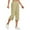 Khaki/women's linen pants, variant on Eryao Drawstring Linen Capris Women Plus Size Elastic Waist Solid Color Pants with Pockets Summer Outdoor Sports Capri Pants,Red,XXL