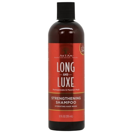 As I Am Long & Luxe Strengthening Shampoo, 12 oz., Damaged Hair, Moisturizing, Adult