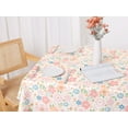 thumbnail image 7 of Unique Bargains Rectangle Polyester Waterproof Wrinkle Resistant Washable Soft Tablecloth Flower 55x55 Inch, 7 of 7