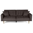 thumbnail image 2 of Sofá Cama Makora Maxim Chocolate Lino 3 Posiciones con Soft Foam Reclinable, 2 of 10
