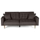 thumbnail image 2 of Sofá Cama Makora Maxim Chocolate Lino 3 Posiciones con Soft Foam Reclinable, 2 of 10