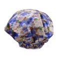 thumbnail image 1 of 1 Pce Bonnet de Douche Imperméable pour Femmes, P5HAO Bonnets de Bain en Satin Imprimés Réutilisables pour la Protection des Cheveux (05 Fleurs Violettes), 1 of 7